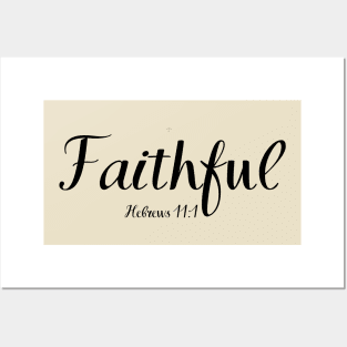 faithful logo Posters and Art